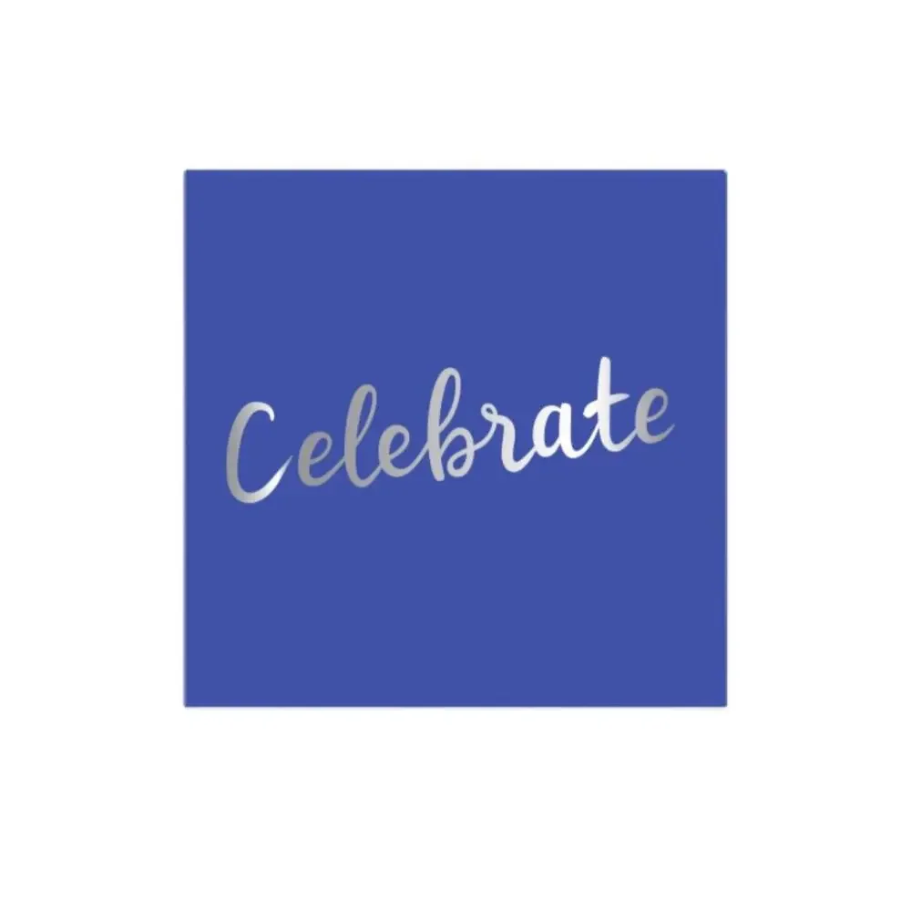 12 Packs Kroger Blue Three-Ply Napkin 10”x10” 16ct total 192ct “Celebrate” print